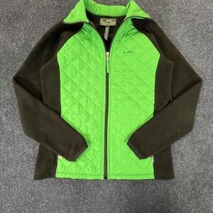 Lauren Ralph Lauren Jacket Womens Small Quilted Fleece Full Zip Activewear